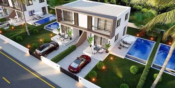 Complete with Premium Amenities Project of 2 & 3-Bed Apartments and 2-Bed Semi-Detached Villas for Sale in İskele