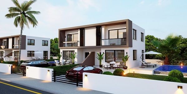 Complete with Premium Amenities Project of 2 & 3-Bed Apartments and 2-Bed Semi-Detached Villas for Sale in İskele