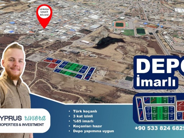 1 decare land for sale with WAREHOUSE ZONE next to Nicosia industrial zone