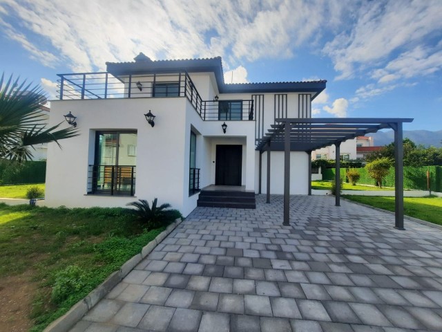 LUXURY villa for sale in Bellapais with 4 bedrooms and private pool with sea view, close to the ESK