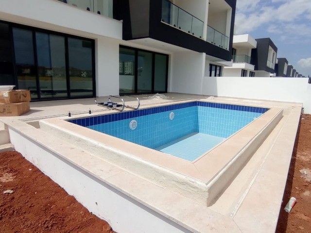 Full + full twin villa for sale within the site, delivered after 2 months, in Famagusta YENİ BOĞAZİÇİ region, from the owner with payment option