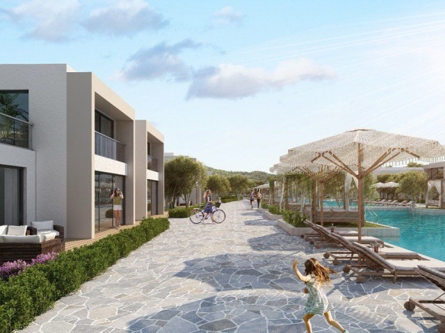 Ein friedliches Paradies mit Meer- und Bergblick. 1-Schlafzimmer-Residenzen in Lapta Kyrenia sind im Vorverkauf