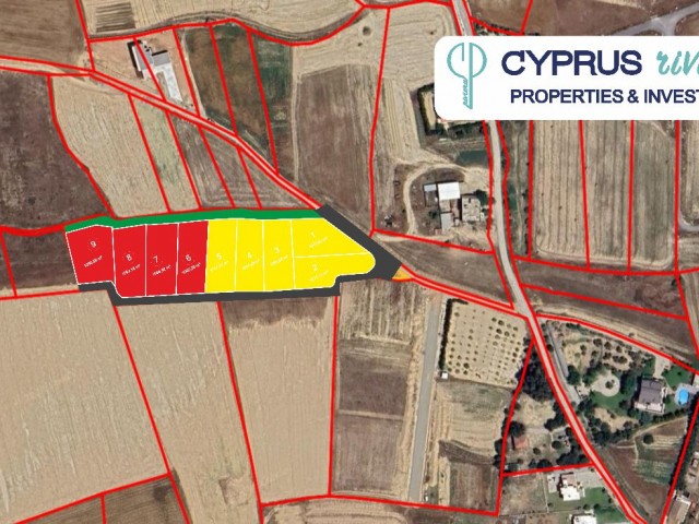 1000m2 plots for sale in KANLIKÖY, the developing region of Nicosia!! LAST 5 LANDS!!