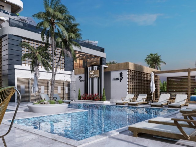 Luxury Resort Residences with fulll of amenities  for sale in Yeşilyurt  - Lefke