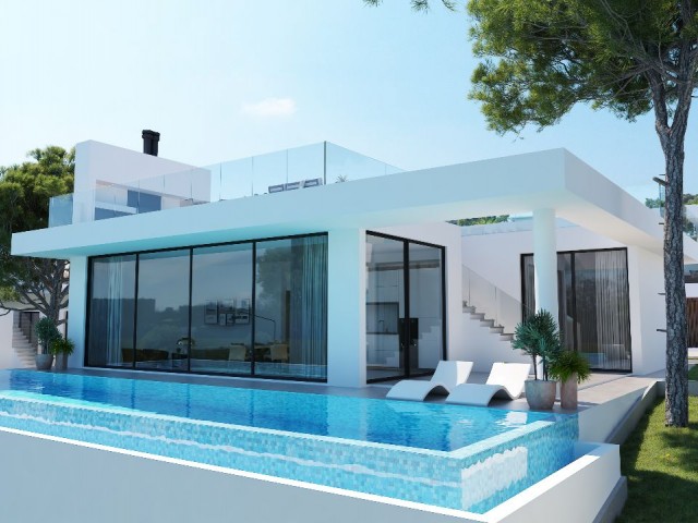 In Esentepe werden spezielle neue Projektkombinationen aus Villa, Haus mit Pool und Bungalow zum Vorverkauf angeboten. Kyrenia