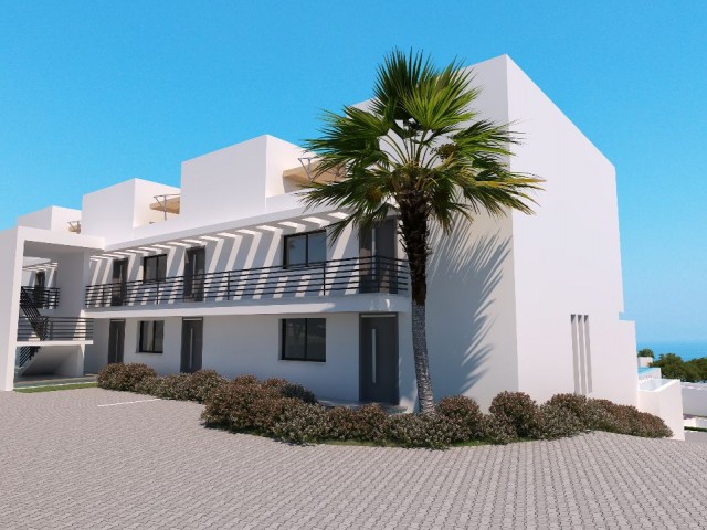 In Esentepe werden spezielle neue Projektkombinationen aus Villa, Haus mit Pool und Bungalow zum Vorverkauf angeboten. Kyrenia