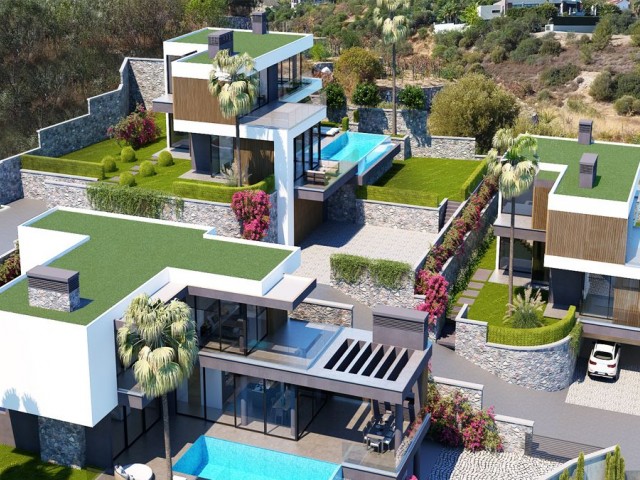Ultra-Luxusvilla mit 4 Schlafzimmern, Keller und Hobbyraum in Bellapais, Kyrenia