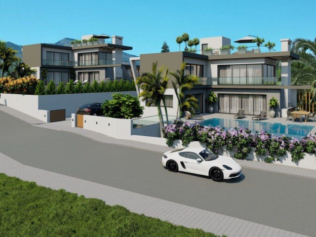 Girne Çatalköy'de 2 Ultra Lüks 4 Yatak Odalı Villa