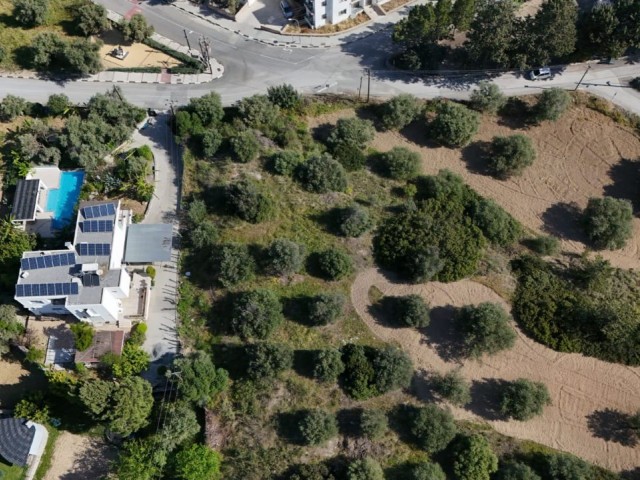 TÜRK KOÇANLI 1217m2 Grundstück zum Verkauf in Kyrenia Zeytinlik mit voller Aussicht in zentraler Lage