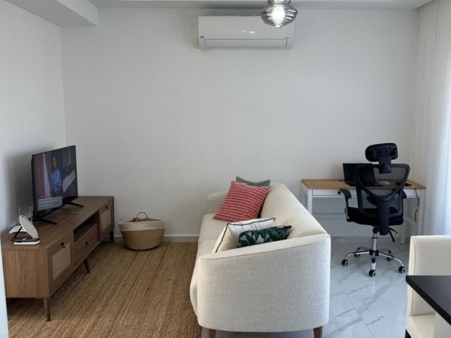 Resale Fully Furnished 1+1 Garden Apartment for Sale in Alsancak - Kyrenia