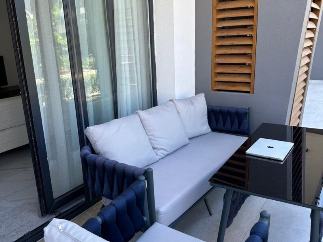 Resale Fully Furnished 1+1 Garden Apartment for Sale in Alsancak - Kyrenia