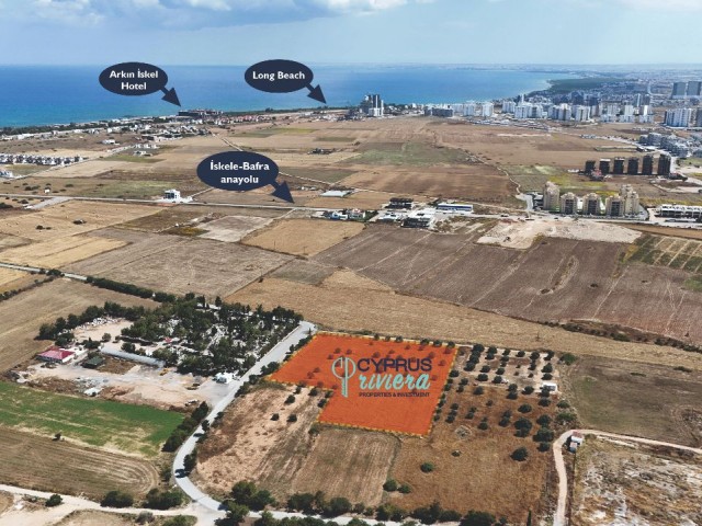 9 acres of land for sale in Iskele center, within walking distance of schools and colleges