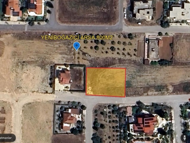 800m2 land for sale in Yeni Bosphorus region, 5 minutes away from Near East College and Hospital