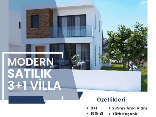 Gönyeli'de Proje Aşamasında Modern Satılık 3+1 Villa!