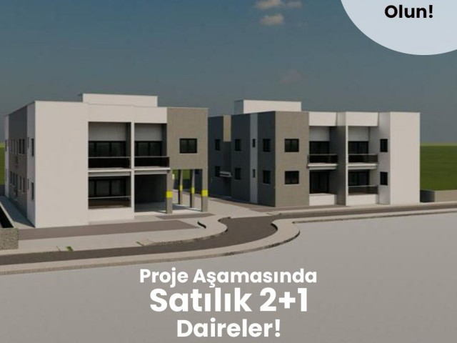 2+1 Apartments for Sale in the Project Phase in Gonyeli Region!