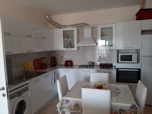 FULLY FURNISHED WITH A SHARED POOL IN FAMAGUSTA YENIBOGAZ 2. 2 + 1 APARTMENT FOR SALE ON THE FLOOR ** 