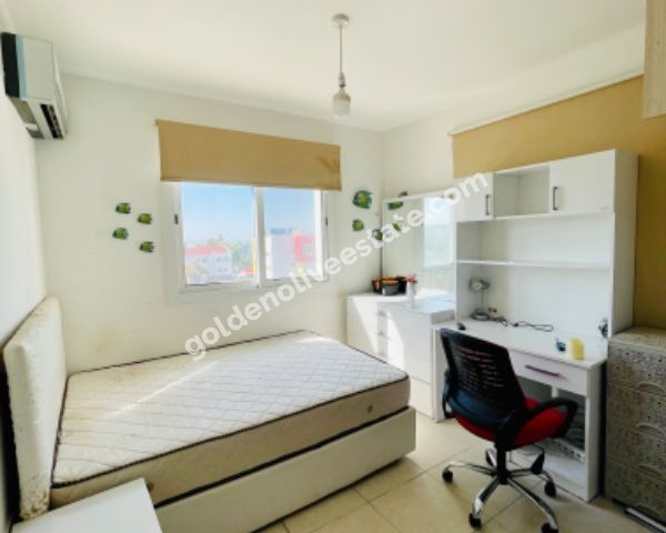 FURNISHED 2+1 APARTMENT FOR RENT WITH SEA VIEW ON FAMAGUSTA STREET 1 MINUTE WALK TO THE BEACH