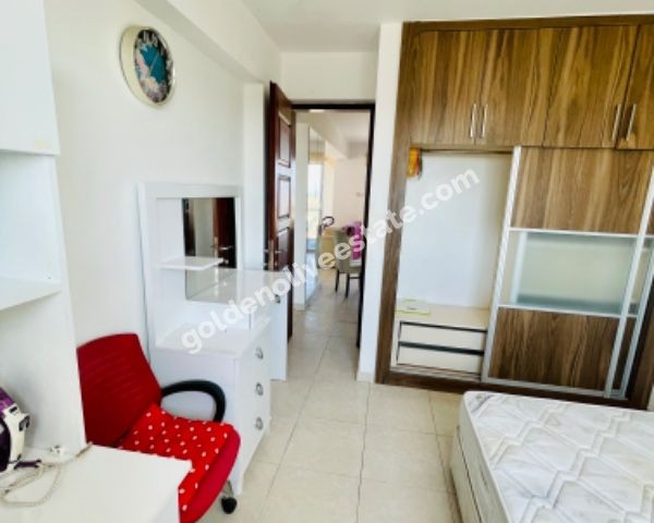 FURNISHED 2+1 APARTMENT FOR RENT WITH SEA VIEW ON FAMAGUSTA STREET 1 MINUTE WALK TO THE BEACH