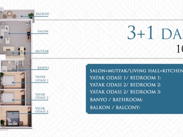 A BRAND NEW APARTMENT PROJECT IN FAMAGUSTA IS WITH YOU WITH 2+1 AND 3+1 OPTIONS