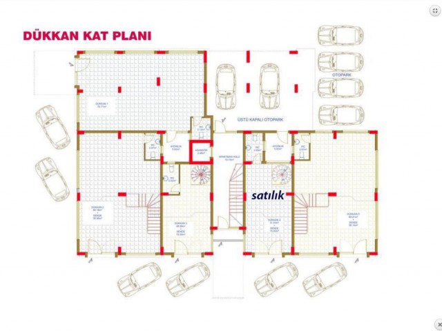 Iskele Bahçeler dükkan satılık. Hemen teslim.