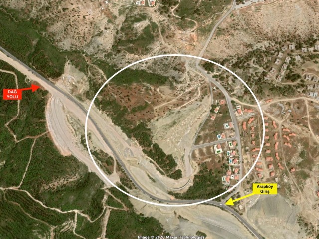 17800 sqm Land on the Main Road in Arapkoy with Commercial and Residential Construction Permit