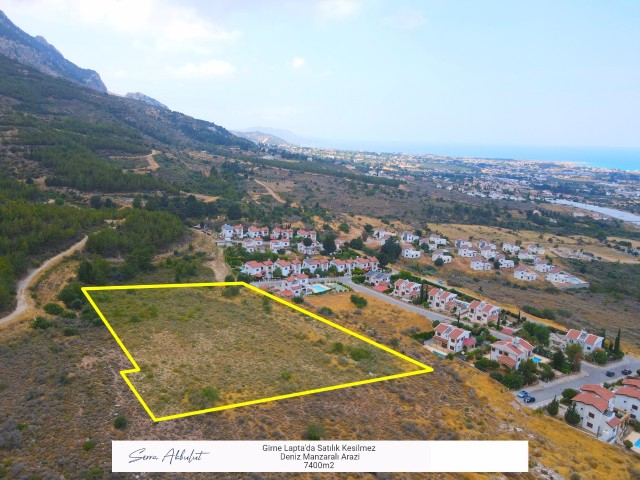 7400sqm Land for Sale in Lapta, Kyrenia with Uninterrupted Sea View