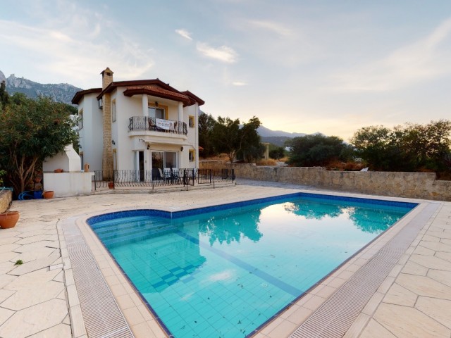 3 Bedroom Villa for Rent With Private Swimming Pool, Central Heating In Zeytinlik Kyrenia