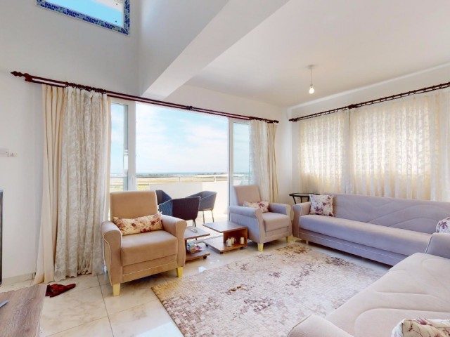 2 Bedroom Fully Furnished Dublex Apartment W/ Amazing Sea View For Sale Famagusta Salamis  