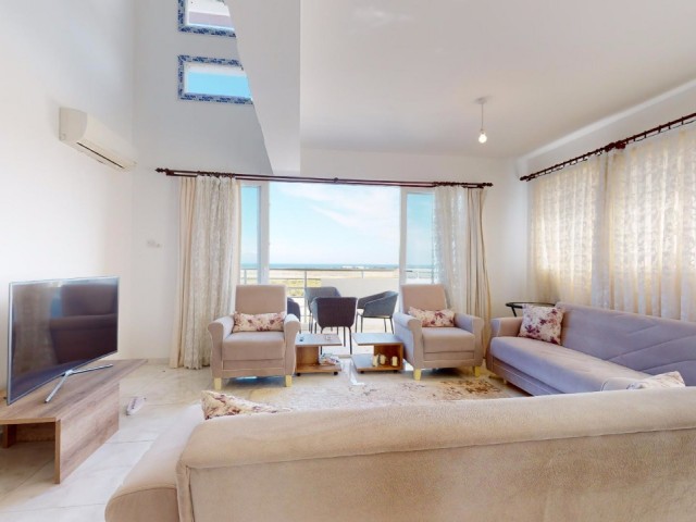 2 Bedroom Fully Furnished Dublex Apartment W/ Amazing Sea View For Sale Famagusta Salamis  