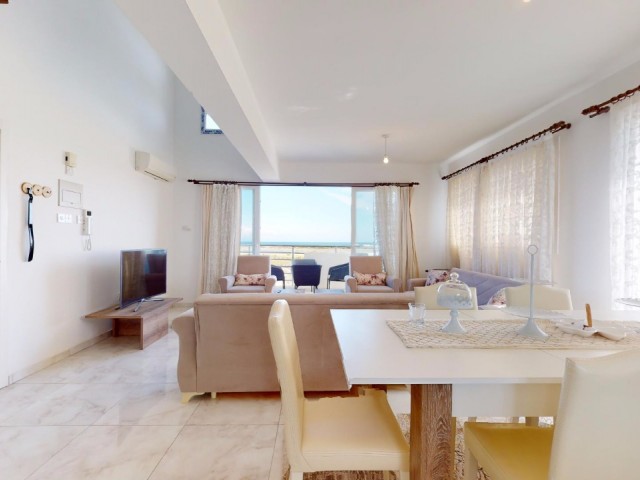 2 Bedroom Fully Furnished Dublex Apartment W/ Amazing Sea View For Sale Famagusta Salamis  