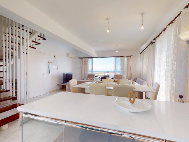 2 Bedroom Fully Furnished Dublex Apartment W/ Amazing Sea View For Sale Famagusta Salamis  