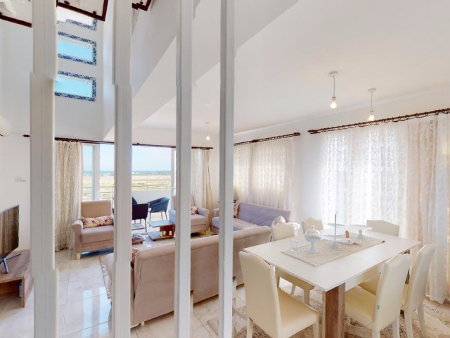 2 Bedroom Fully Furnished Dublex Apartment W/ Amazing Sea View For Sale Famagusta Salamis  