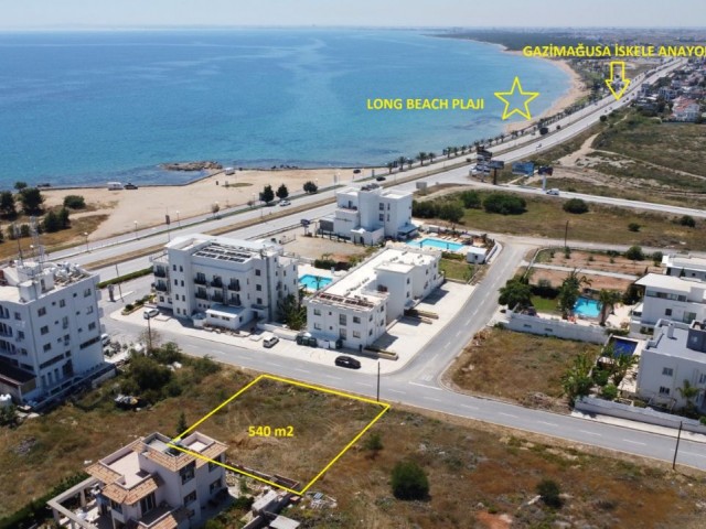 İSKELE LONG BEACH BÖLGESİ SATILIK 540M2 BÜYÜKLÜĞÜNDE ARSA