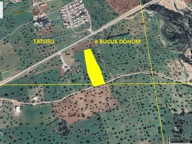 Land for Sale with Sea and Mountain Views in Tatlısu