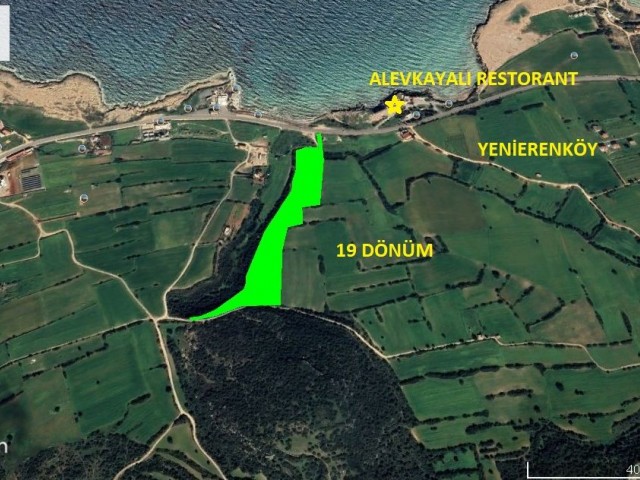 Land for Sale with Sea and Mountain Views in Yeni Erenköy