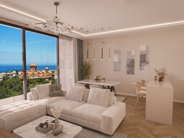 LUXURY FLAT WITH SEA VIEW FOR SALE IN GIRNE ALSANCAK AREA