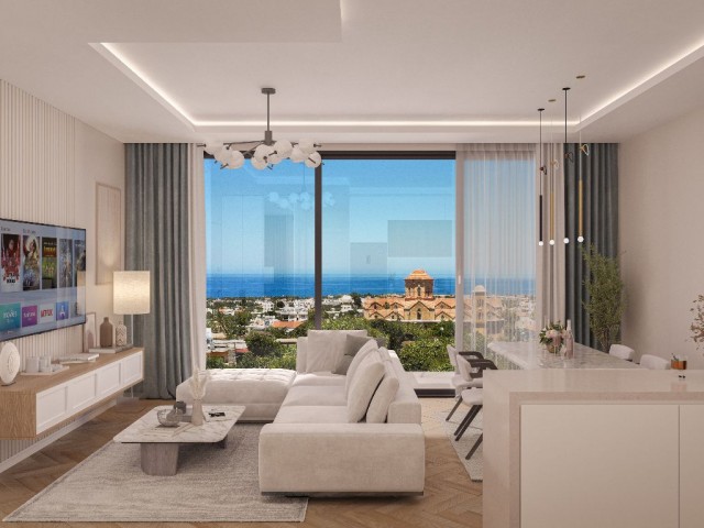 LUXURY FLAT WITH SEA VIEW FOR SALE IN GIRNE ALSANCAK AREA