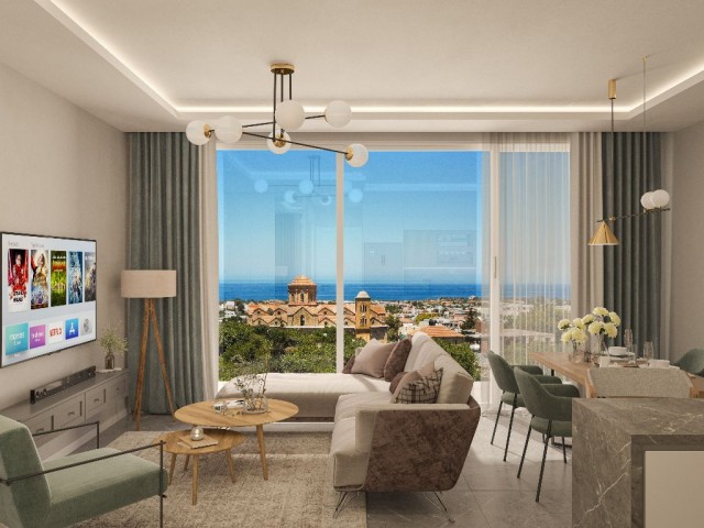 LUXURY FLAT WITH SEA VIEW FOR SALE IN GIRNE ALSANCAK AREA