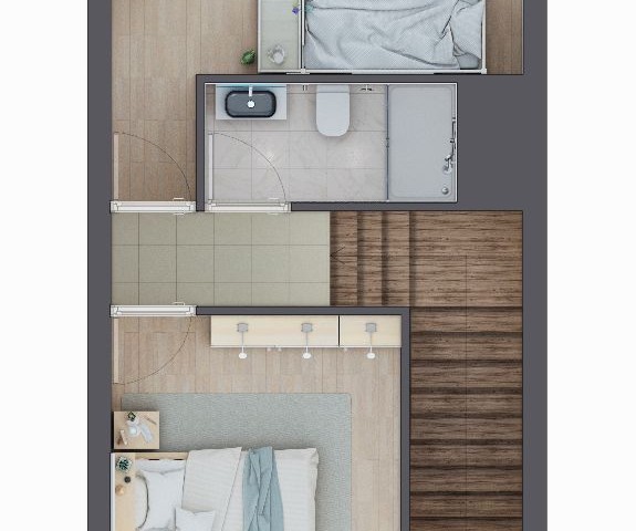 Duplex-Penthouse mit 3 Schlafzimmern zum Verkauf im Zentrum von Kyrenia