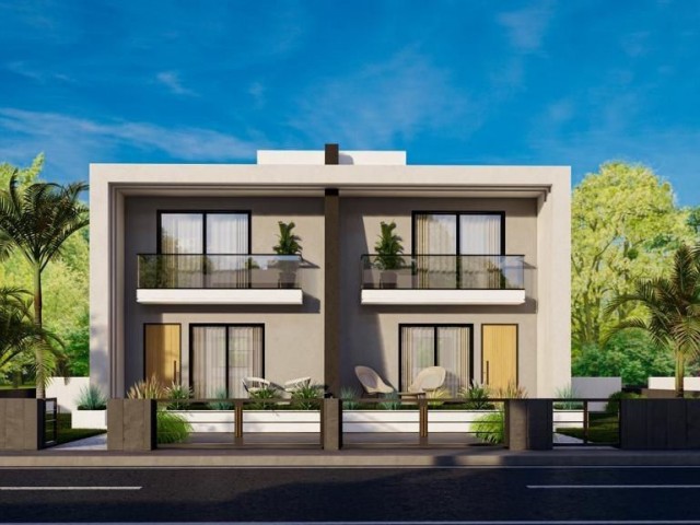 Townhouse 2+1 in Yenibogazici in a residential complex Majestic villa, installment plan until 2026, heated floors included