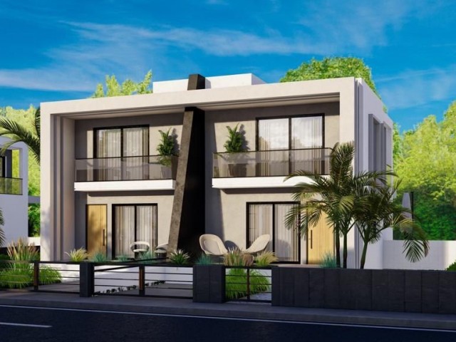 Townhouse 2+1 in Yenibogazici in a residential complex Majestic villa, installment plan until 2026, heated floors included