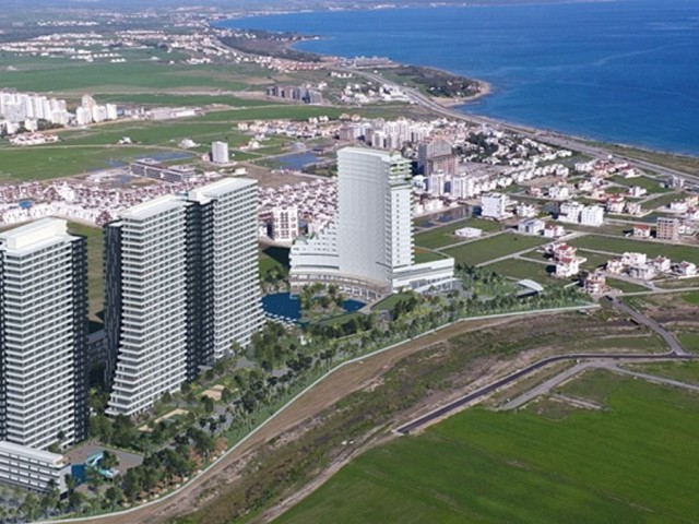 Grand Sapphire Blok F6'da deniz manzaralı 1+1 daire, 2026'ya kadar taksitli, sözleşme dahil