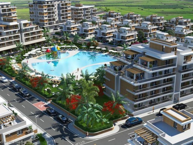 Royal Sun Elite'de 1+1 daire, vergileri ödenmiş, 7 adet ev eşyası hediye