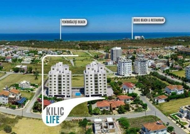 Lux apartment 2+1 in Yenibogazichi Kilic Life with a design package, there is an installment plan until 2024