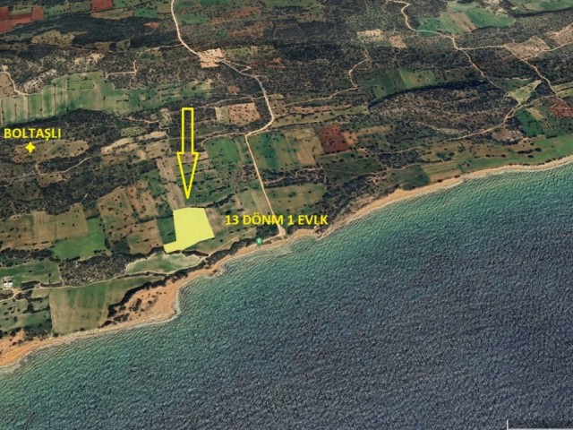 SEAFRONT LAND FOR SALE IN İSKELE BOLTAŞLI AREA