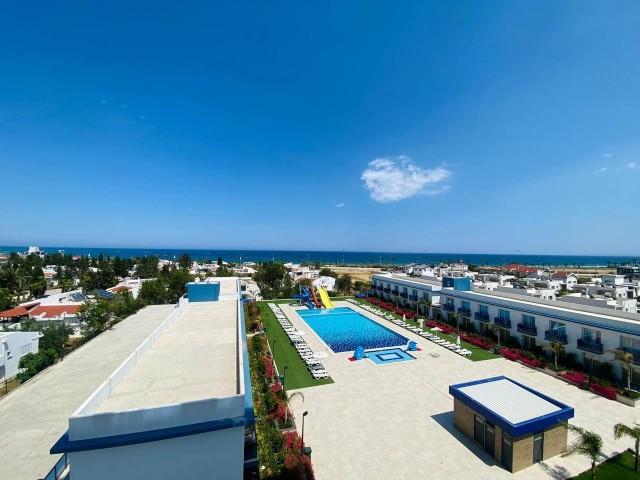 Rent a studio in the Royal Sun Poseidon complex with sea views, Iskele, Long Beach, for long rent term 