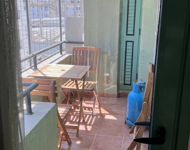 Sale 1+1 in Famagusta, next to Önder market, view of the old town and a little visible sea, taxes paid, title available
