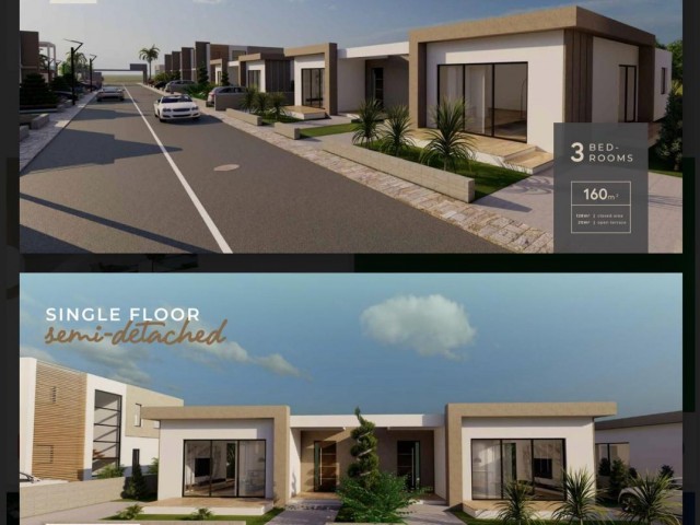 1+1 LOFT / 2+1 FLAT / 3+1 TWIN DETACHED AND 3+1 DUPLEX VILLA IN İSKELE ZONE PROJECT PHASE