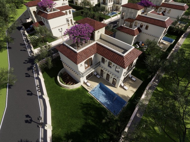 VILLA MIT ERSTAUNLICHER AUSSICHT UND EINFACHER BEZAHLUNG ZUM VERKAUF IN OZANKÖY, Kyrenia