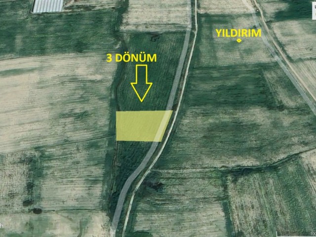 3 GRUNDSTÜCKANMELDUNGEN ZUM VERKAUF IM DORFGEBIET YILDIRIM